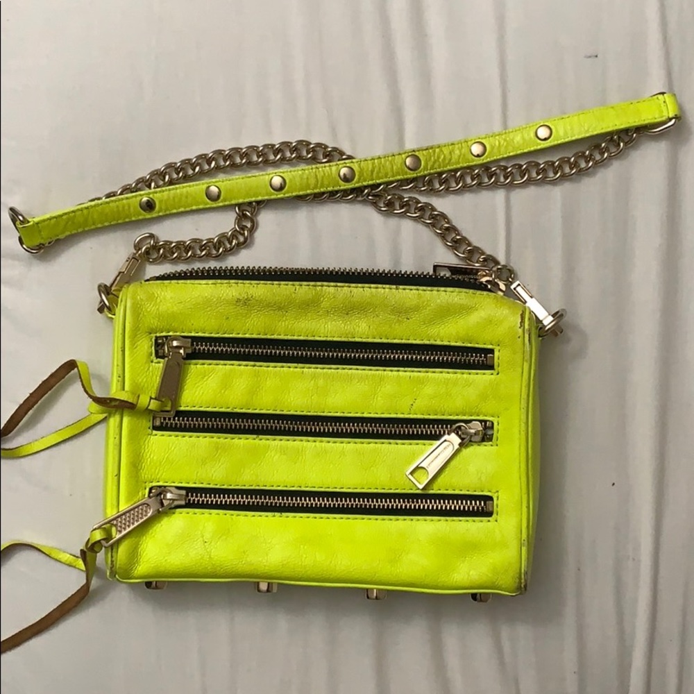 Rebecca Minkoff Mini 5 Zip Leather Crossbody Bag